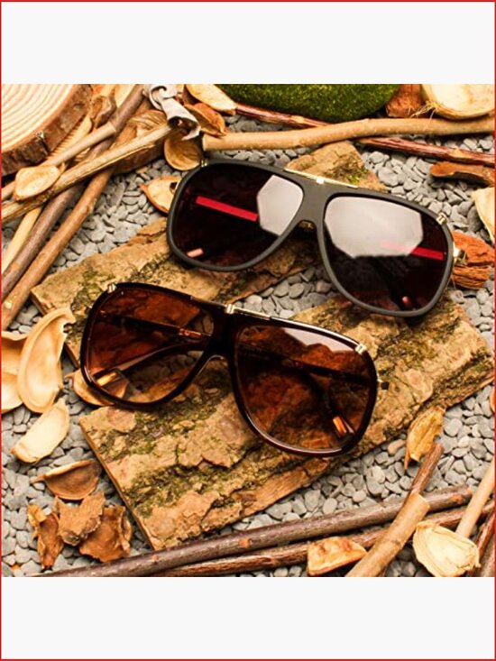 70s Retro Square Sunglasses UV400 Protection Unisex Vintage Disco main image 7